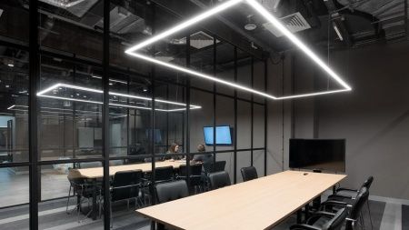 Подвесной светильник прямоугольный белый SILED CUADRA-PROF-02 1480х760х50х70 (100 Вт)