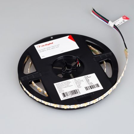Лента RT-A240-10mm 24V Warm-MIX (20 W/m, IP20, 2835, 5m) (Arlight, Изменяемая ЦТ)
