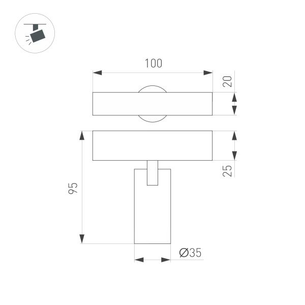 Светильник MAG-SPOT-25-R65-5W Day4000 (WH, 30 deg, 24V) (Arlight, IP20 Металл, 3 года) Светильник MAG-SPOT-25-R65-5W Day4000 (WH, 30 deg, 24V) (Arlight, IP20 Металл, 3 года)