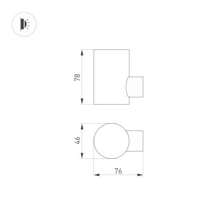 Светильник LGD-RAY-WALL-R46-3W Warm3000 (GR, 24 deg, 230V) (Arlight, IP65 Металл, 3 года) Светильник LGD-RAY-WALL-R46-3W Warm3000 (GR, 24 deg, 230V) (Arlight, IP65 Металл, 3 года)