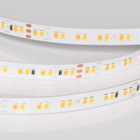 Лента UL-A160-10mm 24V Warm-MIX (15 W/m, IP20, 5m) (Arlight, Изменяемая ЦТ)