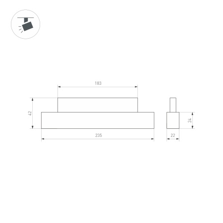 Светильник MAG-ORIENT-FLAT-L235-8W Warm3000 (WH, 100 deg, 48V, DALI) (Arlight, IP20 Металл, 5 лет) Светильник MAG-ORIENT-FLAT-L235-8W Warm3000 (WH, 100 deg, 48V, DALI) (Arlight, IP20 Металл, 5 лет)