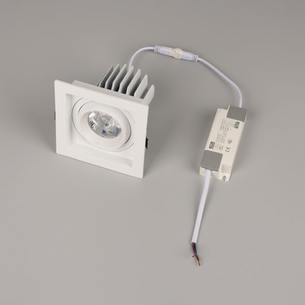 Светильник MS-VORTEX-BUILT-S117x117-20W Day4000 (WH-WH, 20 deg, 230V) (Arlight, IP20 Металл, 5 лет)