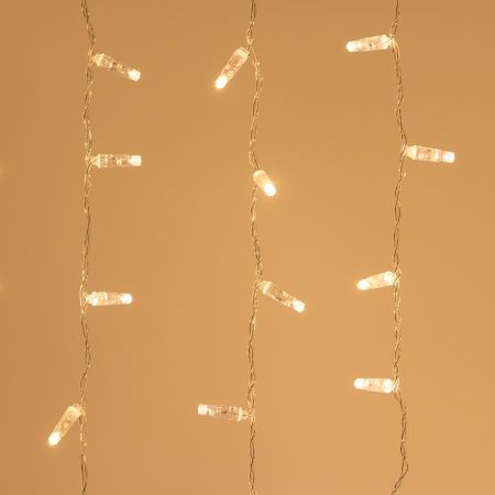 Светодиодная гирлянда ARD-CURTAIN-CLASSIC-2000x9000-CLEAR-2200LED Warm (230V, 120W) (Ardecoled, IP65)