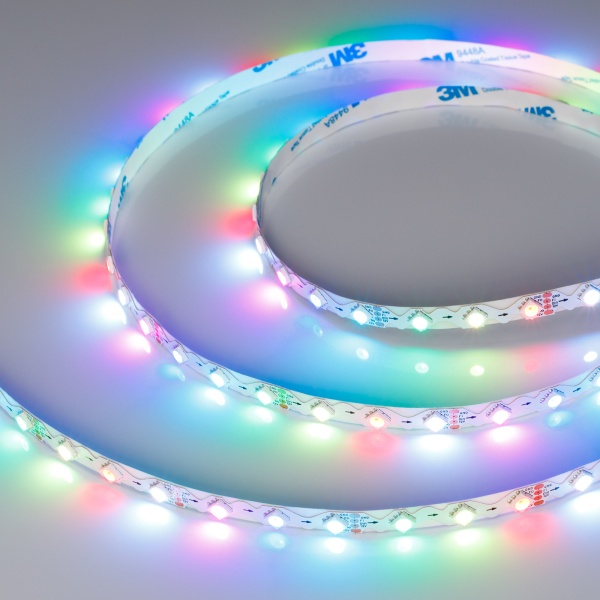 Лента SPI-RZ-B60-8mm 12V RGB-PX1-BPT (9 W/m, IP20, 5060, 5m) (Arlight, -) Лента SPI-RZ-B60-8mm 12V RGB-PX1-BPT (9 W/m, IP20, 5060, 5m) (Arlight, -)