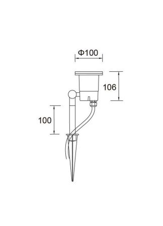 Подсветка деревьев Lutec, Темно-серый, Модерн, 8042 Gr