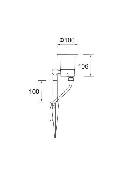 Подсветка деревьев Lutec, Темно-серый, Модерн, 8042 Gr