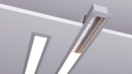 Линейный встраиваемый светодиодный светильник SILED LINEA INNER 1000х50х32 (25 Вт, 4000K)