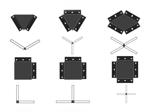 Соединитель для линейных светильников, "Т"-образный, черный, Connektor-2 Соединитель для линейных светильников, "Т"-образный, черный, Connektor-2