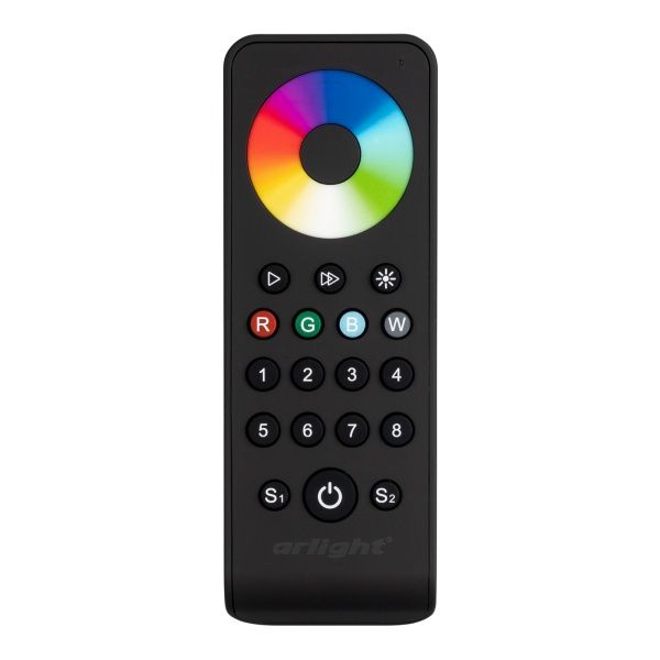 Пульт SMART-R43-RGBW Black (8 зон, 2.4G) (Arlight, IP20 Пластик, 5 лет) Пульт SMART-R43-RGBW Black (8 зон, 2.4G) (Arlight, IP20 Пластик, 5 лет)