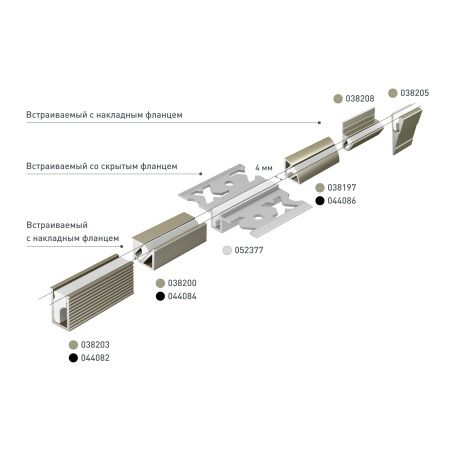 Профиль SL-MINI-SHELF-H9-2000 ANOD OLIVE GREY (Arlight, Алюминий)