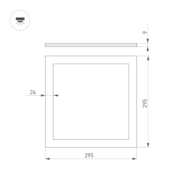Светильник DL-INTENSO-S300x300-18W Day4000 (WH, 120 deg, CRI90, 230V) (Arlight, IP40 Металл, 5 лет) Светильник DL-INTENSO-S300x300-18W Day4000 (WH, 120 deg, CRI90, 230V) (Arlight, IP40 Металл, 5 лет)
