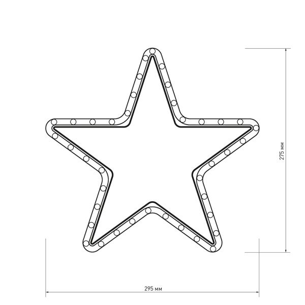 Фигура ARD-STAR-M1-295x275-36LED Warm (230V, 2.5W) (Ardecoled, IP65) Фигура ARD-STAR-M1-295x275-36LED Warm (230V, 2.5W) (Ardecoled, IP65)