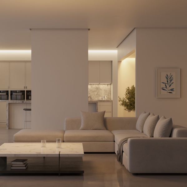 Профиль СEIL-SHADOW-12-3000 WHITE (Arlight, Алюминий)