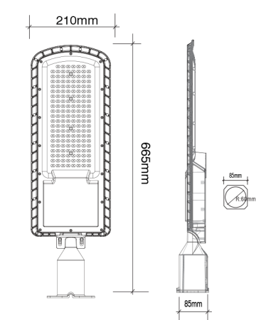 Светильник светодиодный  консольный, G7203, LED 150W 6000К  IP66, темно серый Светильник светодиодный  консольный, G7203, LED 150W 6000К  IP66, темно серый