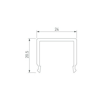 Экран G-K MAT-L для PLS-GIP, LOCK (Arlight, Пластик) Экран G-K MAT-L для PLS-GIP, LOCK (Arlight, Пластик)