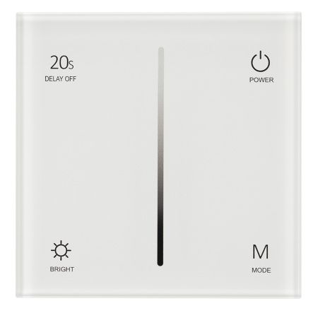 Панель SMART-P36-DIM-IN White (230V, 1.2A, TRIAC, Sens, 2.4G) (Arlight, IP20 Пластик, 5 лет)