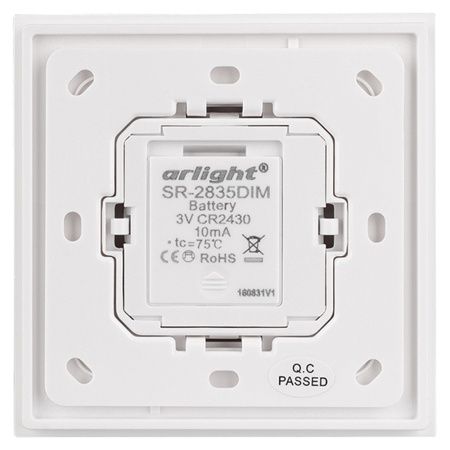 Панель Rotary SR-2835DIM-RF-UP White (3V, DIM) (Arlight, IP20 Пластик, 3 года) Панель Rotary SR-2835DIM-RF-UP White (3V, DIM) (Arlight, IP20 Пластик, 3 года)