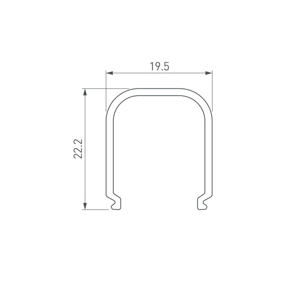 Экран ARH-WIDE-(B)-H20-2000 RRC Clear-PM (Arlight, Пластик)