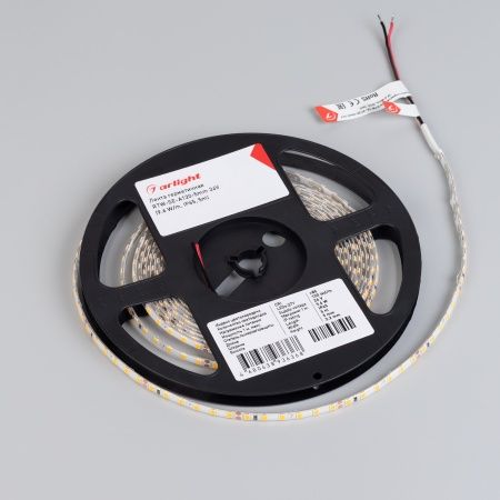 Лента герметичная RTW-SE-A120-5mm 24V Warm3000 (9.6 W/m, IP65, 5m) (Arlight, -)