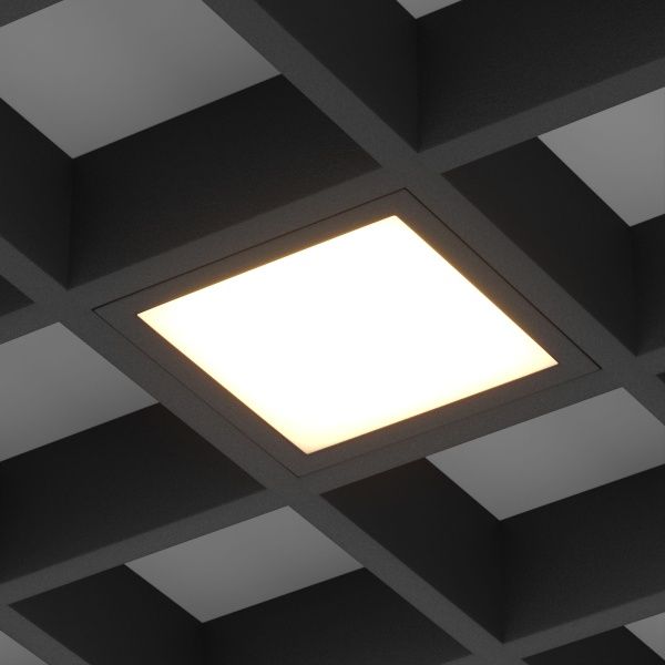 Светильник DL-GRIGLIATO-S190x190-24W Warm3000 (BK, 100 deg, 230) (Arlight, IP40 Металл, 5 лет)