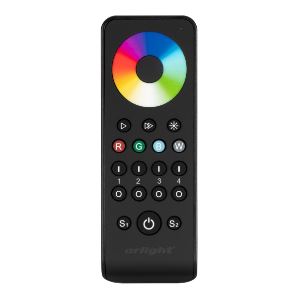 Пульт SMART-R43-RGBW Black (4 зоны, 2.4G) (Arlight, IP20 Пластик, 5 лет) Пульт SMART-R43-RGBW Black (4 зоны, 2.4G) (Arlight, IP20 Пластик, 5 лет)