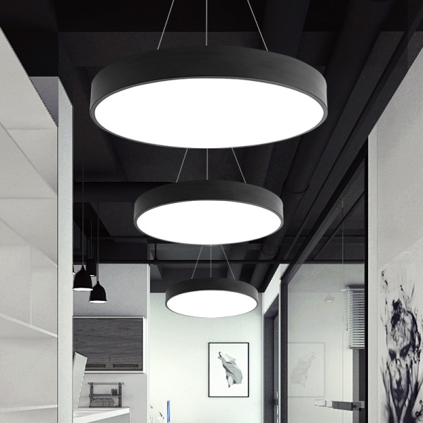 Светильник круглый линейный светодиодный подвесной, LED 144W 3CCT (3000К-4000К-6000К) диаметр 1200mm, белый, HB0412-1 Светильник круглый линейный светодиодный подвесной, LED 144W 3CCT (3000К-4000К-6000К) диаметр 1200mm, белый, HB0412-1