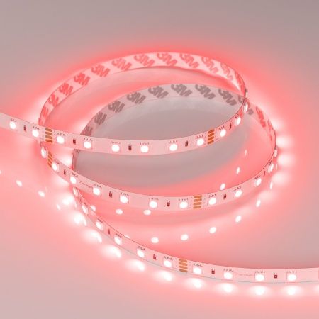 Лента RT-B60-10mm 24V RGB (14.4 W/m, IP20, 5060, 50m) (Arlight, Открытый)