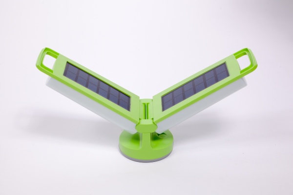 На солнечных батареях светильник Lutec, Зеленый, Модерн, P9041 Gr
