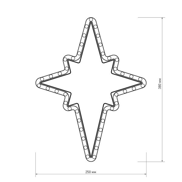Фигура ARD-STAR-M3-380x250-36LED Warm (230V, 2.5W) (Ardecoled, IP65) Фигура ARD-STAR-M3-380x250-36LED Warm (230V, 2.5W) (Ardecoled, IP65)