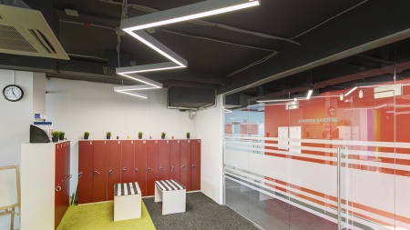 Подвесной светильник зигзаг белый SILED SNAKE-03-PROF 1470х1050х50х70 (38 Вт)