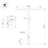 Опора OXOR-STER-T-2000x100x100-L3000-70W Warm3000 (BK, 230V) IP65 (Arlight, Сталь)