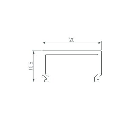 Экран SL-LINE-2011-2000 Square OPAL (Arlight, Пластик)