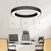 Светильник кольцевой линейный светодиодный  подвесной, HB0306, LED 48W 4000К диаметр 600mm, черный Светильник кольцевой линейный светодиодный  подвесной, HB0306, LED 48W 4000К диаметр 600mm, черный