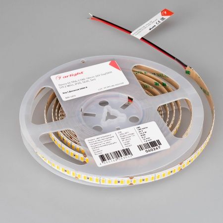 Лента ULTRA-C180-10mm 24V Day5000 (19.2 W/m, IP20, 5630, 5m) (Arlight, высок.эфф.200 лм/Вт)