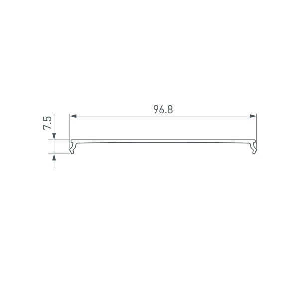 Экран ARH-POWER-W100-2000 OPAL (Arlight, Пластик)