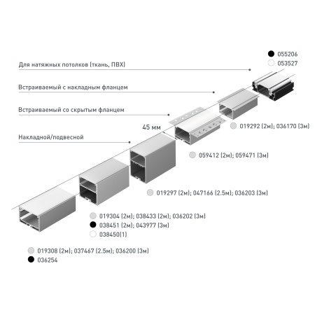 Профиль SL-LINE-4932-2000 ANOD (Arlight, Алюминий)