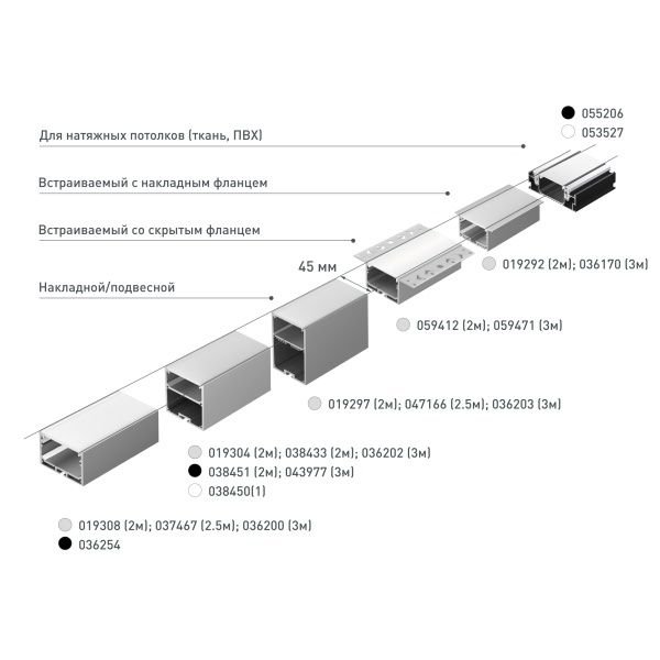 Профиль SL-LINE-4932-2000 ANOD (Arlight, Алюминий)