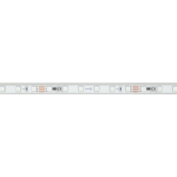 Лента герметичная SPI-PS-A120-12mm 24V RGB-PX6-BPT (23 W/m, IP67, 2835, 5m) (Arlight, бегущий огонь)