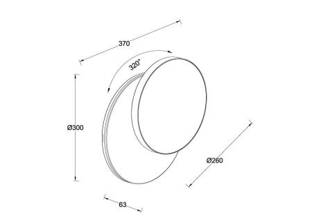 Настенно-потолочный светильник Lutec, Черный, Модерн, W2058 Bl