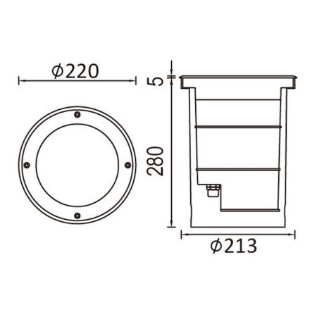 Встраиваемый светильник YAOHUA LUX, 73205A SS Встраиваемый светильник YAOHUA LUX, 73205A SS
