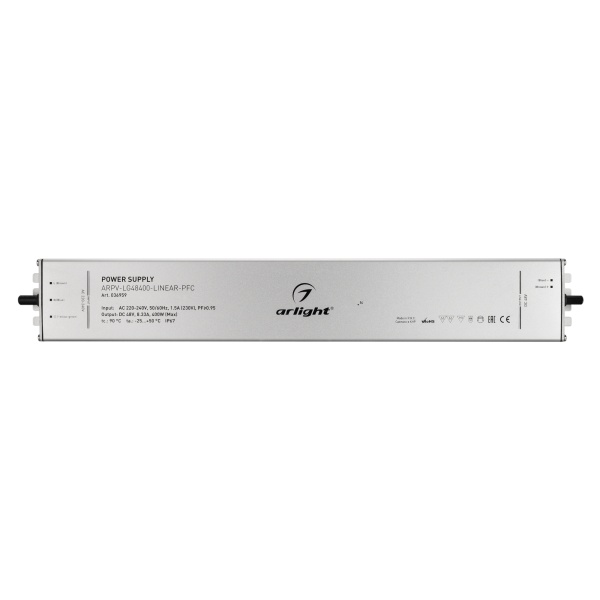 Блок питания ARPV-LG48400-LINEAR-PFC (48V, 8.33A, 400W) (Arlight, IP67 Металл, 5 лет)