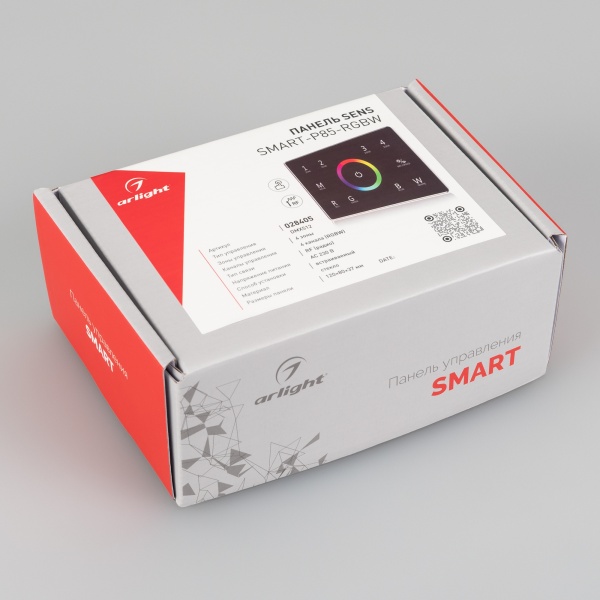Панель Sens SMART-P85-RGBW Black (230V, 4 зоны, 2.4G) (Arlight, IP20 Пластик, 5 лет) Панель Sens SMART-P85-RGBW Black (230V, 4 зоны, 2.4G) (Arlight, IP20 Пластик, 5 лет)