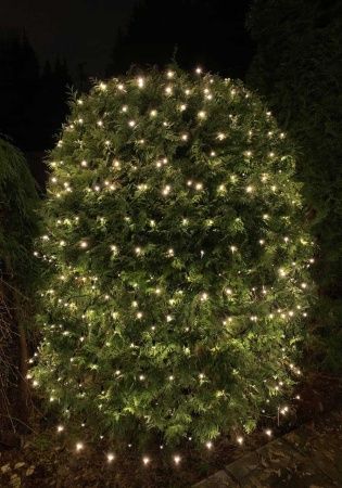 Гирлянда светодиодная сетка D2102 BD 2х1 м 200 LED теплый белый