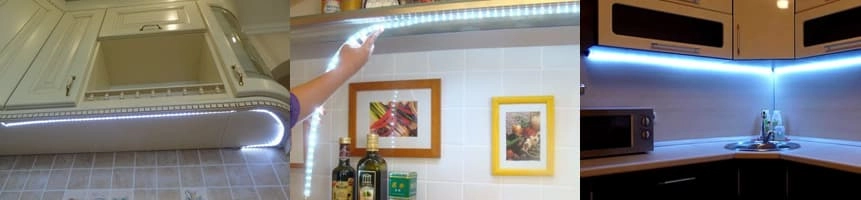 Установка светодиодной ленты на кухне: красиво, современно, функционально Установка светодиодной ленты на кухне: красиво, современно, функционально