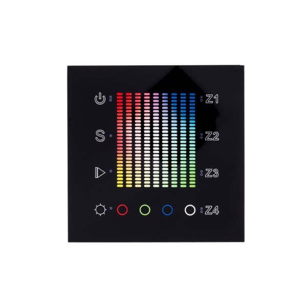 Панель Sens SR-2831AC-RF-IN Black (220V,RGB,4зоны) (Arlight, IP20 Пластик, 3 года)