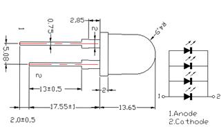 Светодиод ARL-10080UYC4-20 (Arlight, 10мм (круглый))