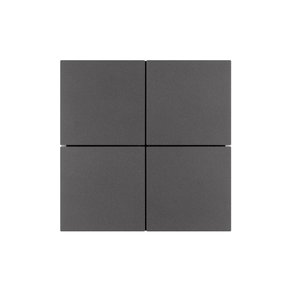 INTELLIGENT ARLIGHT Кнопочная панель KNX-304-23-IN Black (BUS, Frameless) (IARL, IP20 Металл, 2 года)